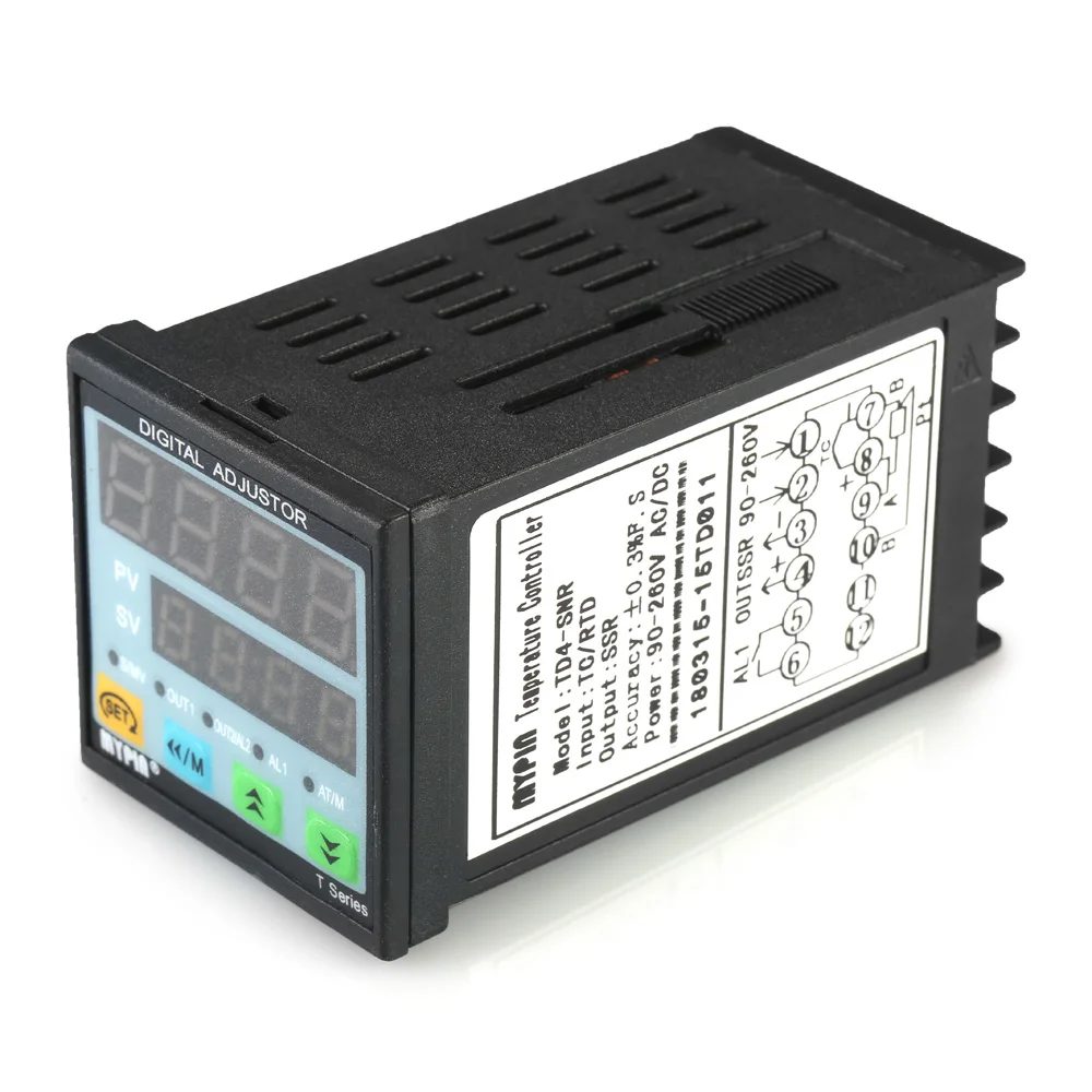 Ручной/автоматический термометр цифровой светодиодный PID Температура контроллер SNR 1 реле сигнализации Выход TC/RTD Вход