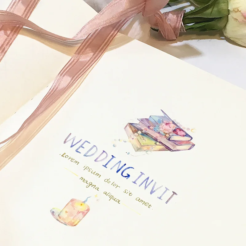 60 мм широкий акварель Свадьба flowerswedding вуаль лента для декорации Washi DIY планировщик для скрапбукинга дневник изоляционная лента