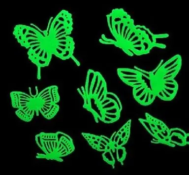 Full House Luminous Paste / Bedroom Wall Stickers Ceiling Butterfly (A1Db00517) 10pic/lot Wholesale | Дом и сад