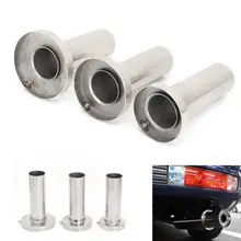 New T-304 Stainless Steel Pipe Chrome Trim Modified Insert Removable Silencer For 4.5″ 4″ 3.5″ Tip Stainless Exhaust Muffler Car
