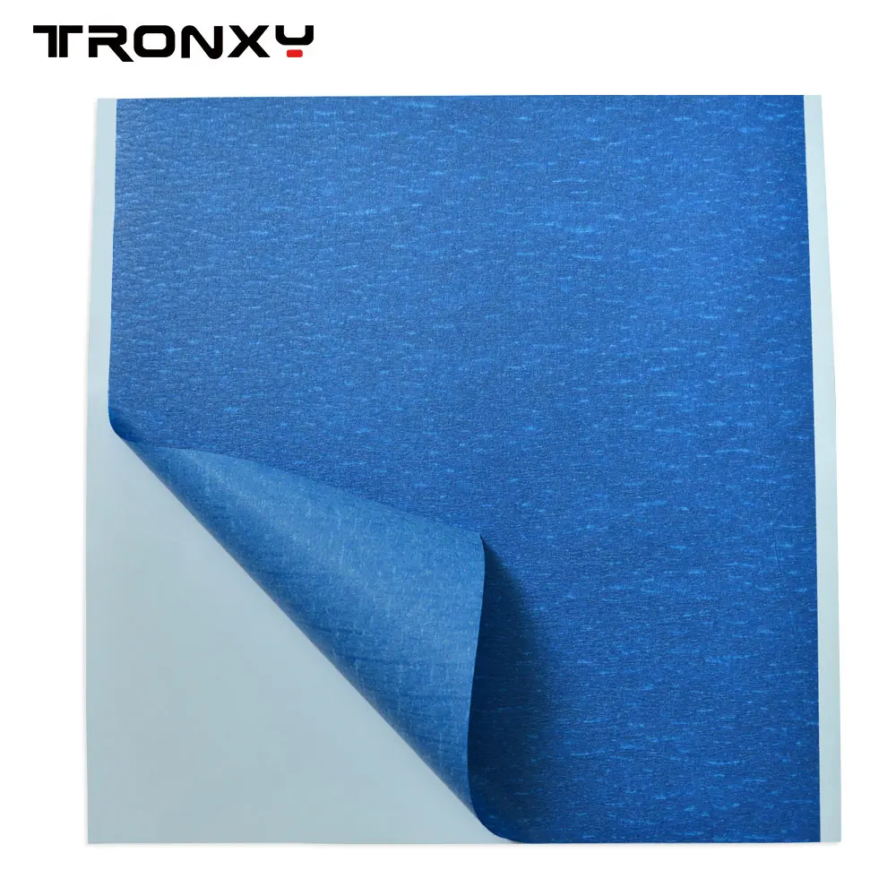 

Blue Textured Paper Frosted Heated Bed Sticker Printing Build Sheets Build Plate Tape Platform 3D Printer Sticker 210x200mm New