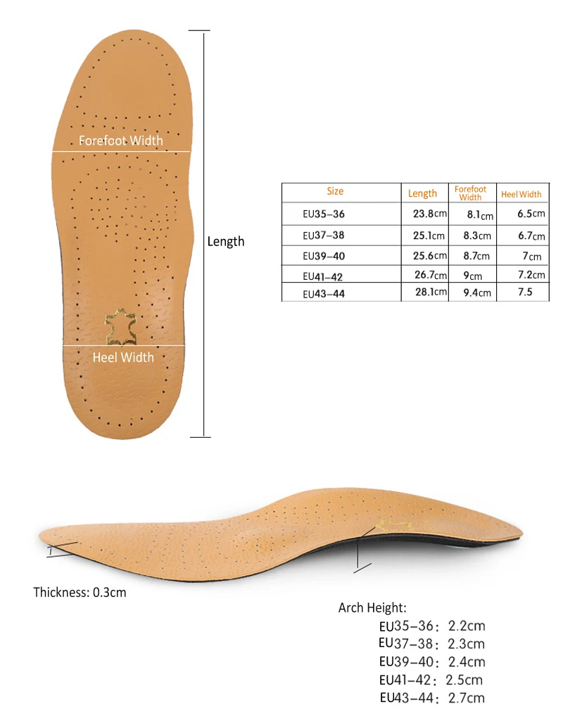 BSAID коровья кожа стельки супинатор ортопедический стельки для обуви Мужская и женская обувь стелька кроссовки массажные стельки EU 35-44