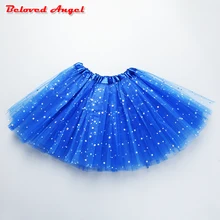 2019 Children’s Clothing Girls Tutu Skirts Baby Fashion Pettiskirt Star Print Mesh Princess Girls Ballet Dancing Party Skirt