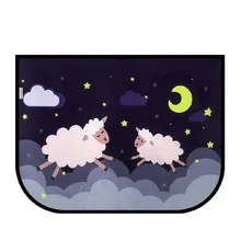 Солнцезащитный козырек для окна автомобиля с рисунком оленя, защита младенцев от солнечных лучей, УФ-лучи, заднего стекла, занавески для автомобиля