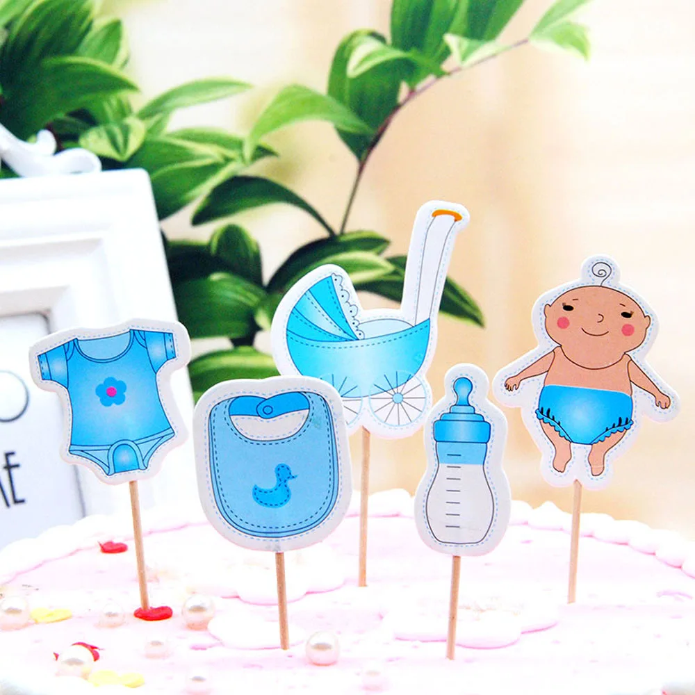 12 Вт/18/20 штук Baby Shower украшения для капкейков для мальчиков и девочек, это мальчик это девочка палочки для торта Пол раскрыть Babyshower вечерние поставки