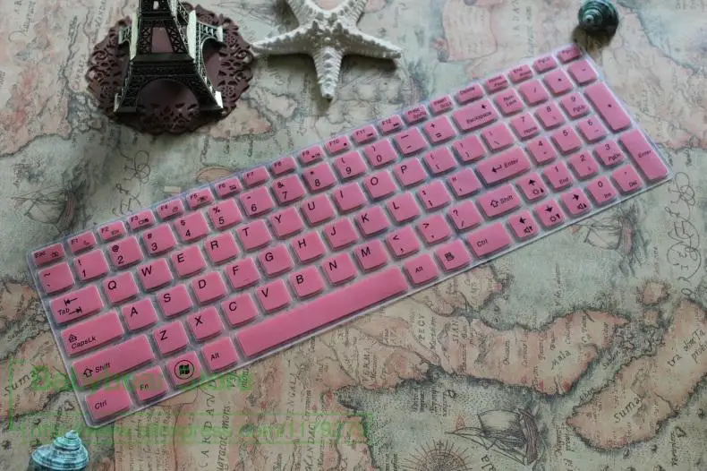 Силиконовая клавиатура протектор кожного покрова для lenovo IdeaPad Z580 Z560 Z565 Z570 Z575 Z500 Z501 Z505 Z510 Z585 V580 V570 U510 S500 - Цвет: pink