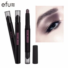 Crayon à paupière à double-tête, couleur brillante, 2,1 g, disponible en 6 couleurs, fard à paupières, marque de maquillage EFU #7576,
