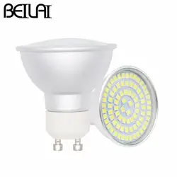 SMD 2835 GU10 светодиодный лампы 220 V Светодиодный точечный светильник Алюминий лампочки, светильники светлое пятно свеча Luz для домашнего
