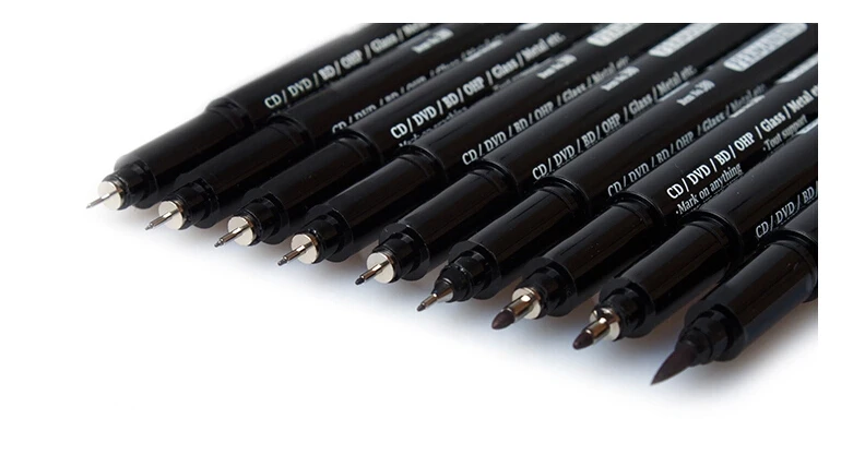 

Japan MARVY 380 Oily Fine Line Pen Comics Fine Line Pen Jade Stone Marker 9PCS