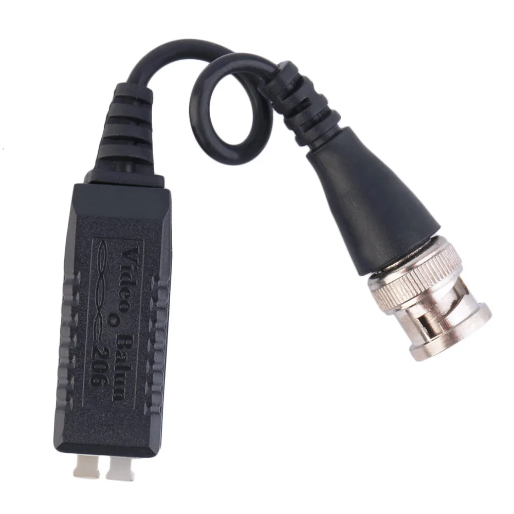 1 Pair HD CCTV Via Twisted Video Balun Transmitter For CCTV Camera DVR For CVI/TVI/AHD 0-300m Black Wholesale