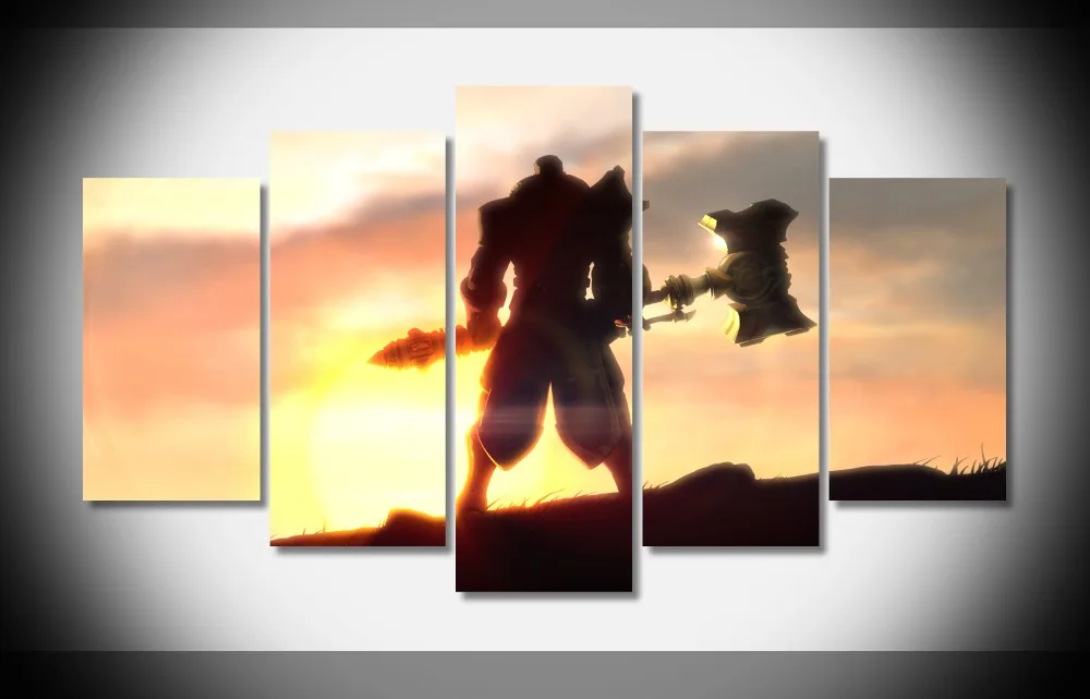 jayce league of legends game character axe Poster framed stretched home decor art print - handmade gallery wrap NO FRAME | Дом и сад