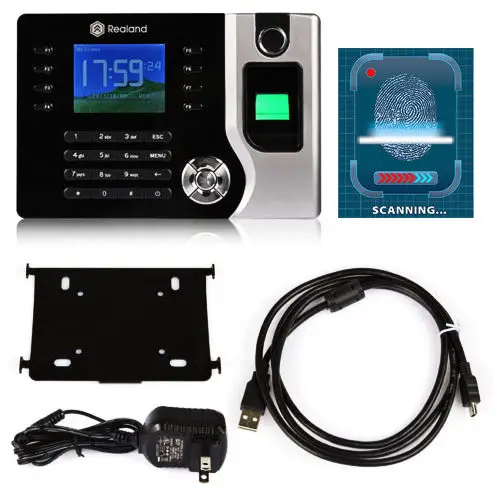 

A-C071 Free Shipping 2.4" Biometric Fingerprint Attendance Time Clock with ID Card Reader+USB,100,000 Attendance Record Capacity