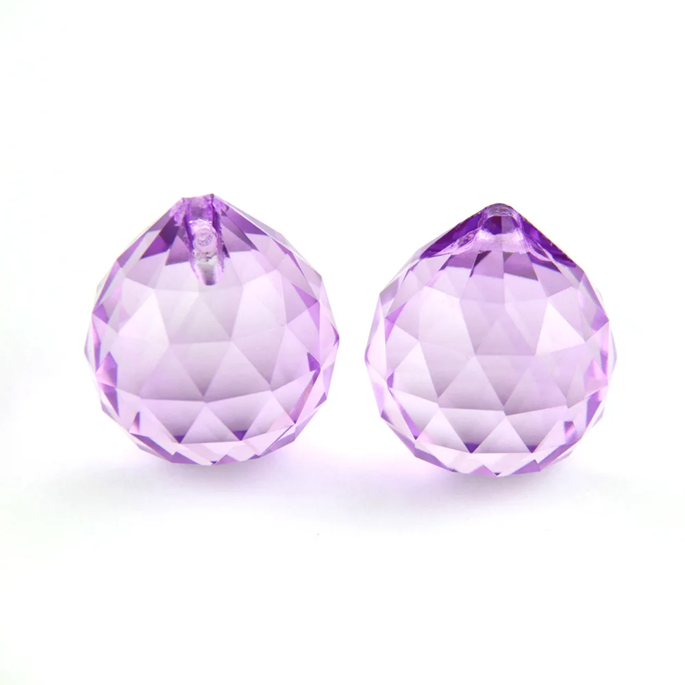 

8pcs various colors 40mm chandelier crystal balls cut-faceted balls for hanging lamp&lighting part home decor