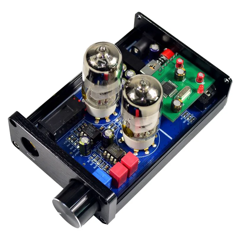 

Headphone Amplifier HiFi 6J9 Vacuum Tube Preamp Tone Control Stereo Preamplifier PCM2706 USB DAC Decoder