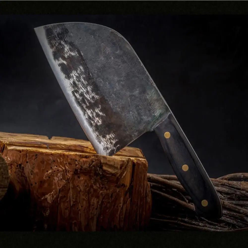 

Handmade Full Tang Butcher Chef Knife Forged High-carbon Clad Steel Kitchen Knives Cleaver Filleting Slicing Broad Knife Tools