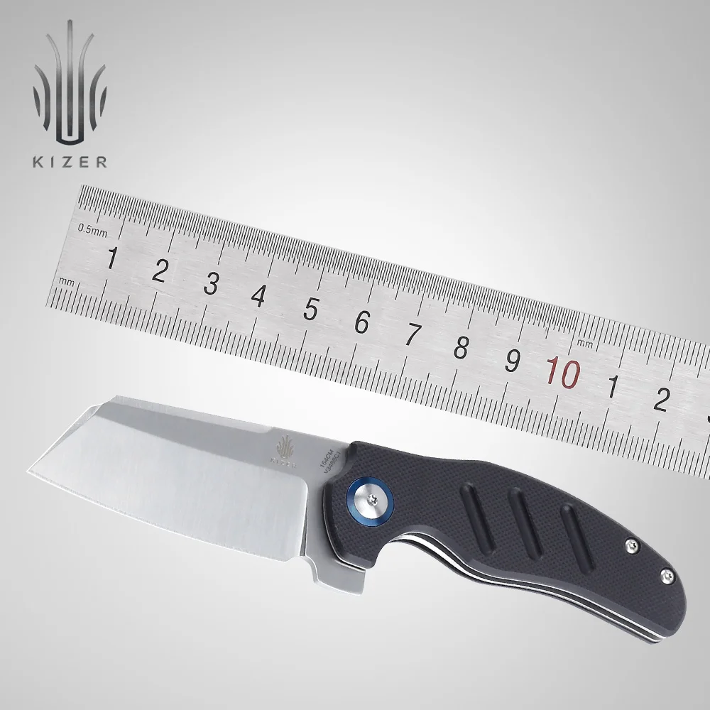 Складной карманный нож Kizer V3488 C01C маленький мини для выживания из овечьей шкуры