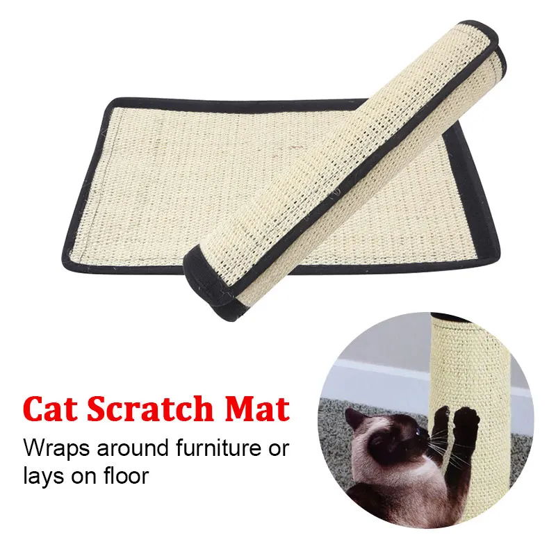 

Cat Board Cats Scratch Mat Portable Cat Scratcher Pad Toy Sisal Hemp Durable Furniture Sofa Table Protector Pet Supplies