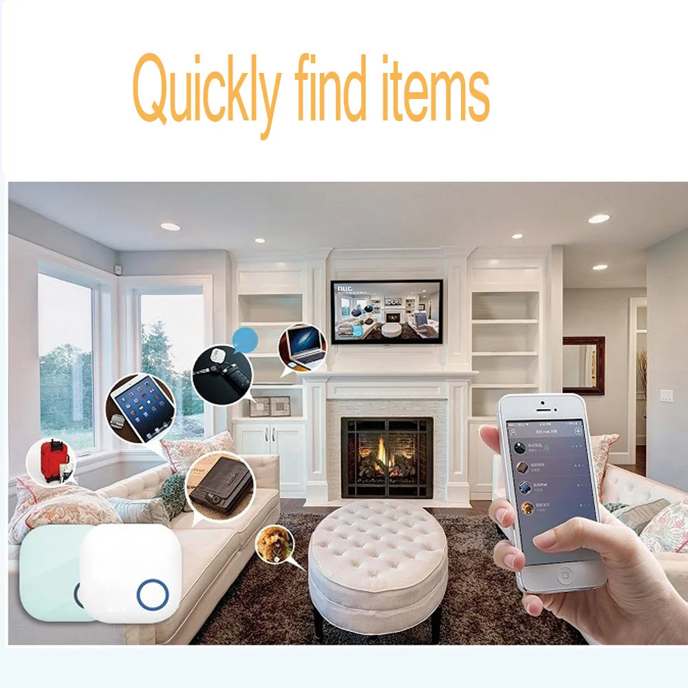 Del Smart Tag Finder Bluetooth Tracer Детский gps локатор сигнализации бумажник ключ трекер td1106 Прямая поставка