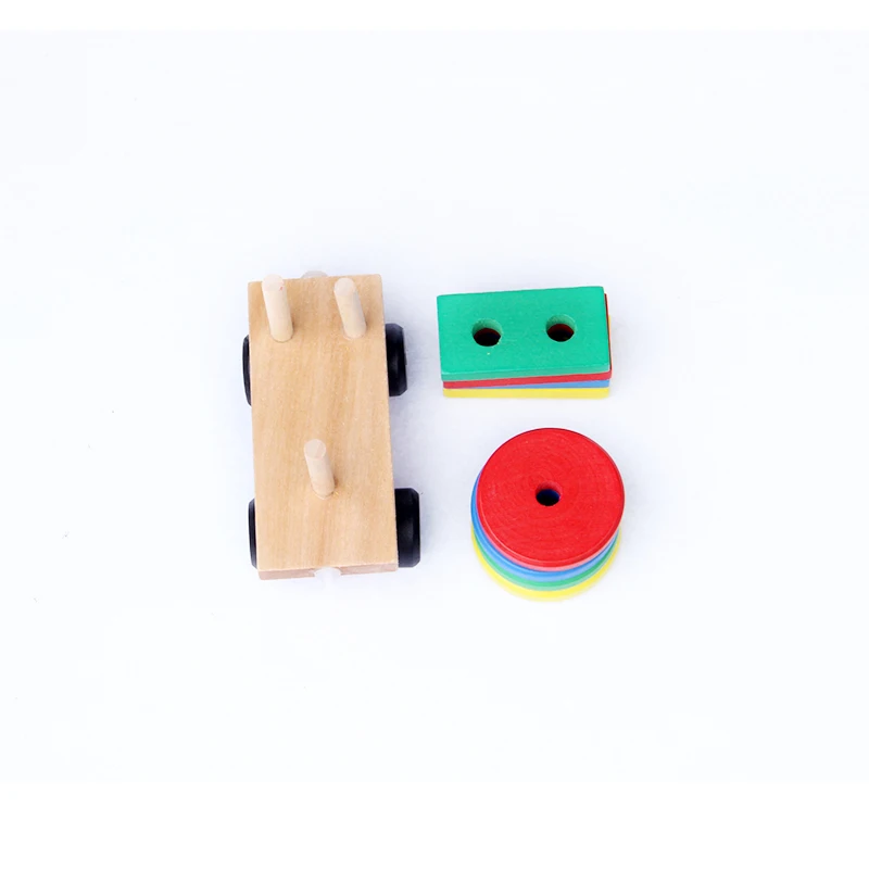 Montessori Toys Educational Wooden Toys for Children Early Learning Geometric Shapes Train Sets Three Tractor Carriage Games Montessori Toys Educational Wooden Toys for Children Early Learning Geometric Shapes Train Sets Three Tractor Carriage Games