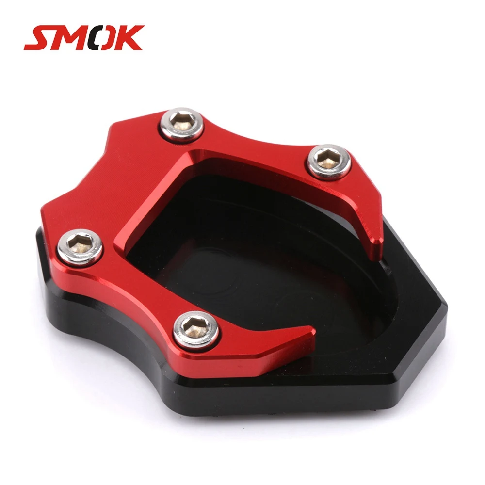 

SMOK Motorcycle Kickstand Foot Side Stand Enlarger Extension Pad Support Plate For Kawasaki Ninja 400 2018 Ninja 250 2018