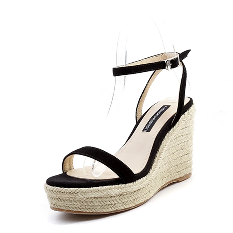 ENMAYER Microfiber Solid Casual Wedge Booties Gladiator Sandals Women Shoes Woman High Heel Sandals Size 34-39 ZYL2471 ENMAYER Microfiber Solid Casual Wedge Booties Gladiator Sandals Women Shoes Woman High Heel Sandals Size 34-39 ZYL2471