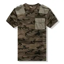 Новинка, мужская летняя армейская футболка с короткими рукавами для выживания в поле, камуфляжная армейская футболка с рисунком джунглей, армейская Военная футболка для активного отдыха, тактическая походная футболка