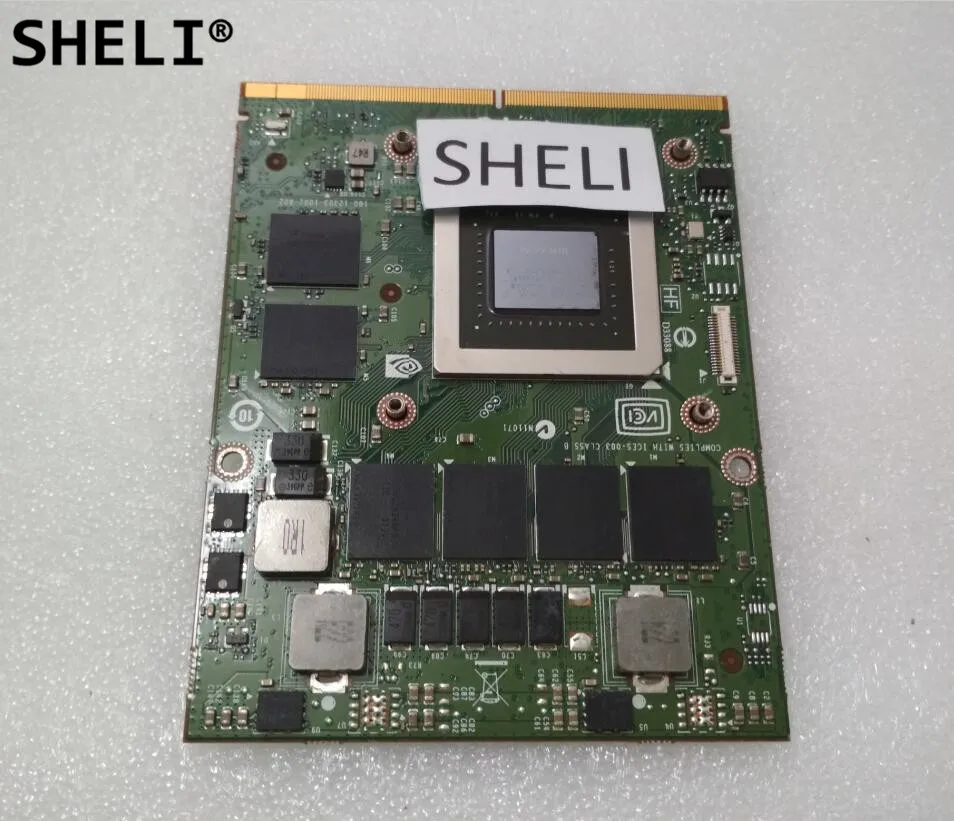 buy SHELI 180 12303 1002 A02 GTX 770M GTX770M 3G N14E GS A1 VGA Video Graphic Card For DELL M15X M18X M6600 M17X