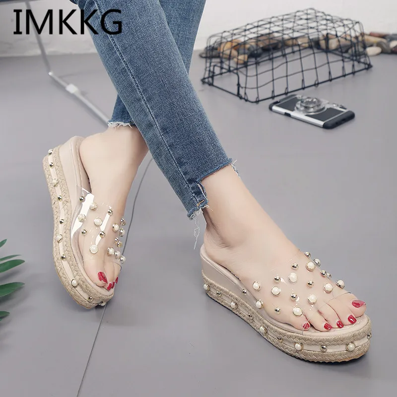 clear low wedges