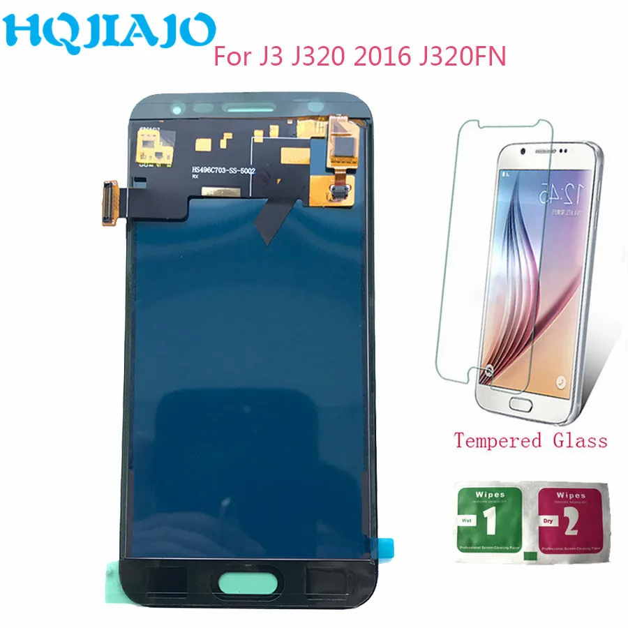 ЖК экран для samsung J320 J3 2016 настраиваемый дисплей сенсорный дигитайзер Galaxy J320F J320P