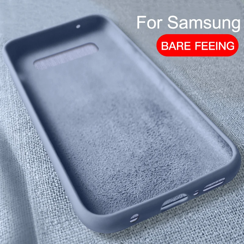 

Lamorniea Soft Silicone Liquid TPU Case For Samsung Galaxy A20 A30 A50 A70 S8 S9 Plus S10E S10 Plus M10 M20 Note 8 9 Back Cover