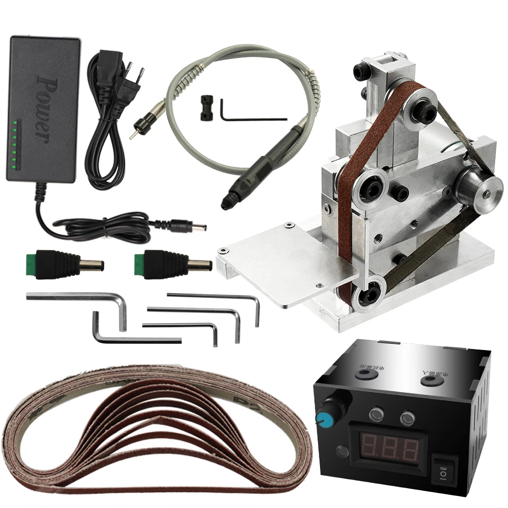 Многофункциональный шлифовальный мини электрический ленточный шлифовальный станок DIY полировальный шлифовальный станок резец кромок точилка