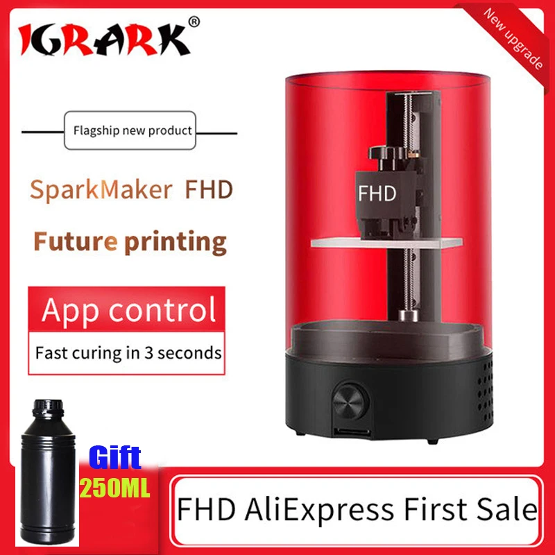 

Upgrade Sparkmaker 3d Printer Promotion Light Curing 110*61.8*125mm Build Volume Sla Lcd /dlp 3d Printer Uv Resin 3d Printer