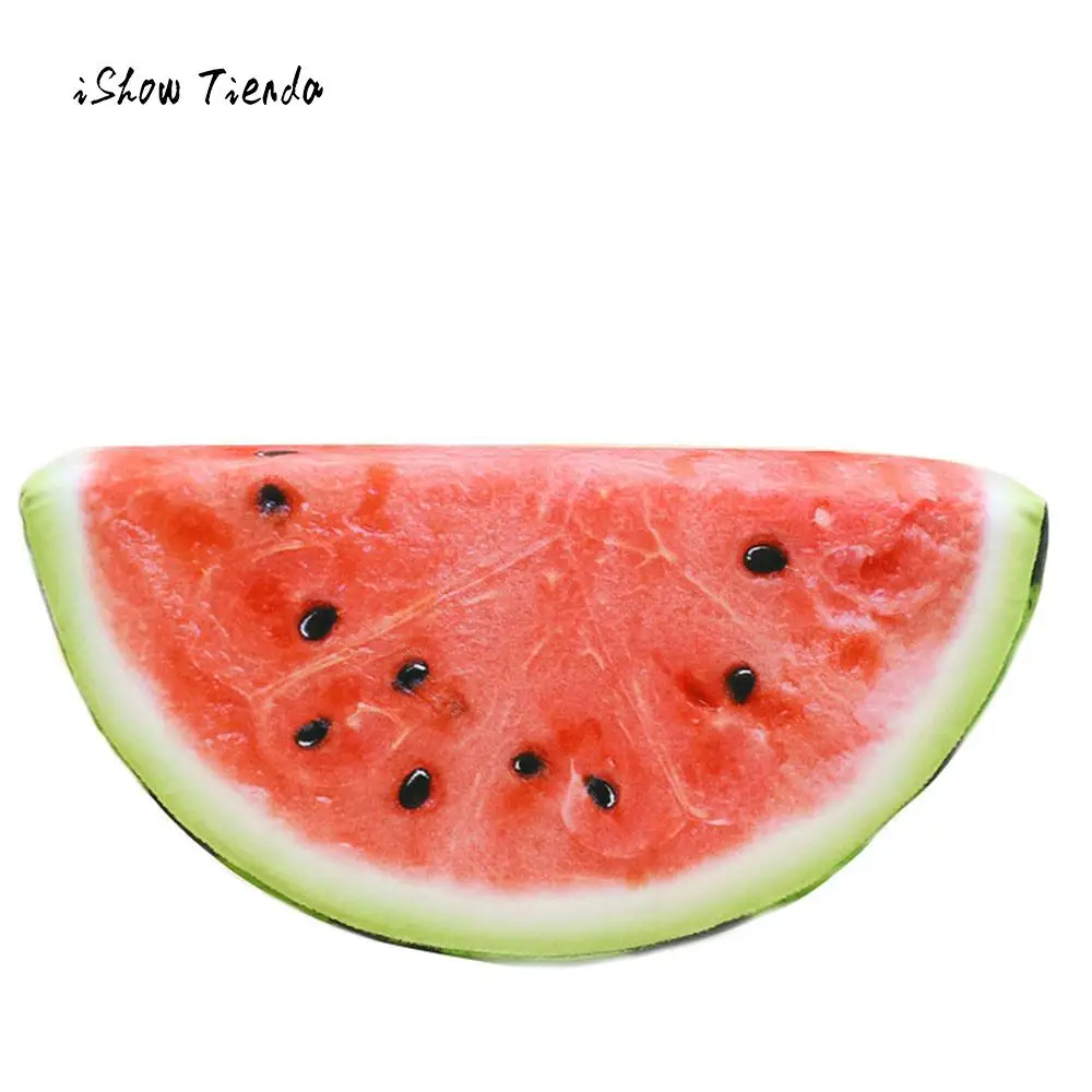 2018 New Cute 3D Fruit Soft Pillow Plush Cushion Orange Watermelon Seat Pads Decor disassemble and washable Fashion Fruit Pillow