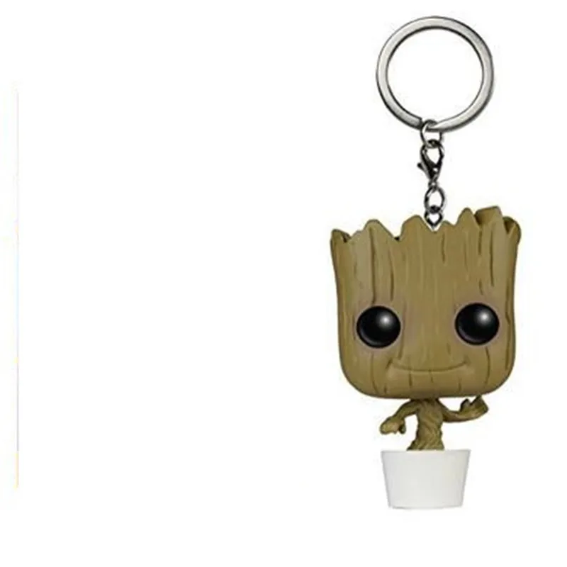 pop Avengers Captain America Iron Man Groot The Flash Keychain Accessories Pendant Trinket Keyring Souvenirs Gift 