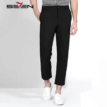 

Seven7 Classic Summer Spring Harem Pants Men Black Solid Thin Breathable Casual Jogger Pants Sweatpants Male Trousers 112S88210