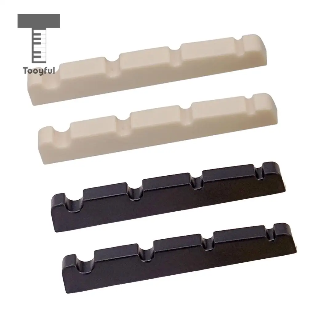 2 Pieces Slotted Nut for 4 String Electric Bass Replacements