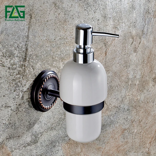 Aliexpress Wall Mounted Liquid Soap Dispenser With Oil Wall Mounted Liquid Soap Dispenser With Oil Rubbed Bronze Ceramic Container Bottle Bathroom Products