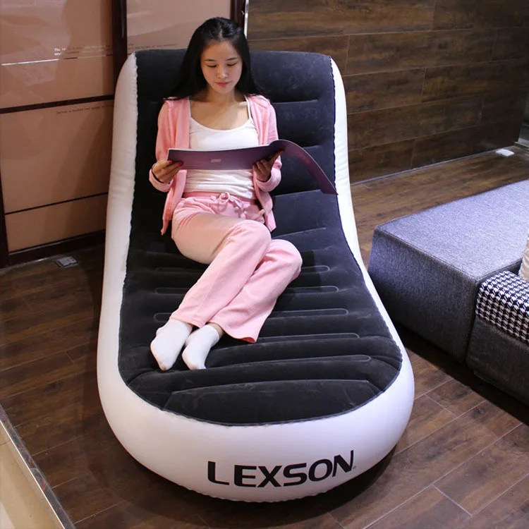 

Foldable Chaise Lounge Chair Lazy sofa inflatable sofa bed double inflatable sofa outdoor inflatable sofa