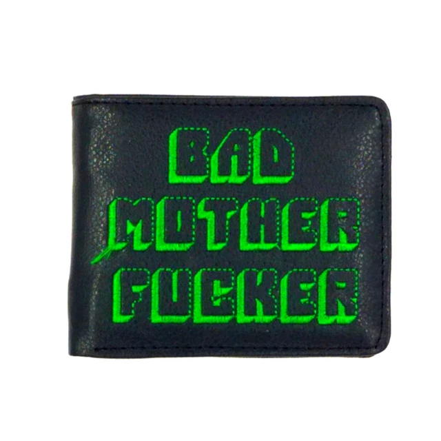 wholesale short men wallet the bad mother purse male bag pu leather man purse godfatherr cion pocket card holder