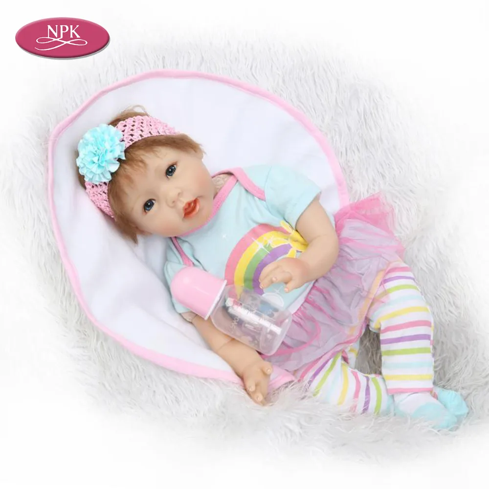 Realista Bebe Reborn Baby Doll Livelike Babies Girl Doll (5)