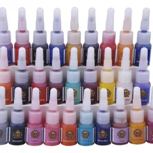 28 шт. набор чернил для тату Перманентный макияж 5 мл/бутылка Косметическая ручная роспись тела поставка