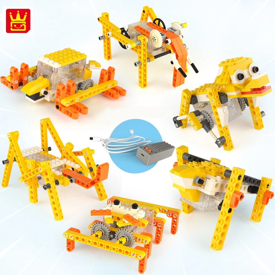 

Wange Technic Electric Robotic Animal Building Blocks Creative Assembled Toys For Children DIY Education STEAM Legoing Bricks