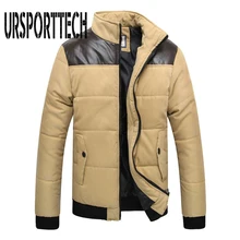 Новая мужская зимняя куртка размера плюс M-5XL, мужское теплое пальто с хлопковой подкладкой, верхняя одежда, брендовая одежда, толстое пальто, мужские пуховики