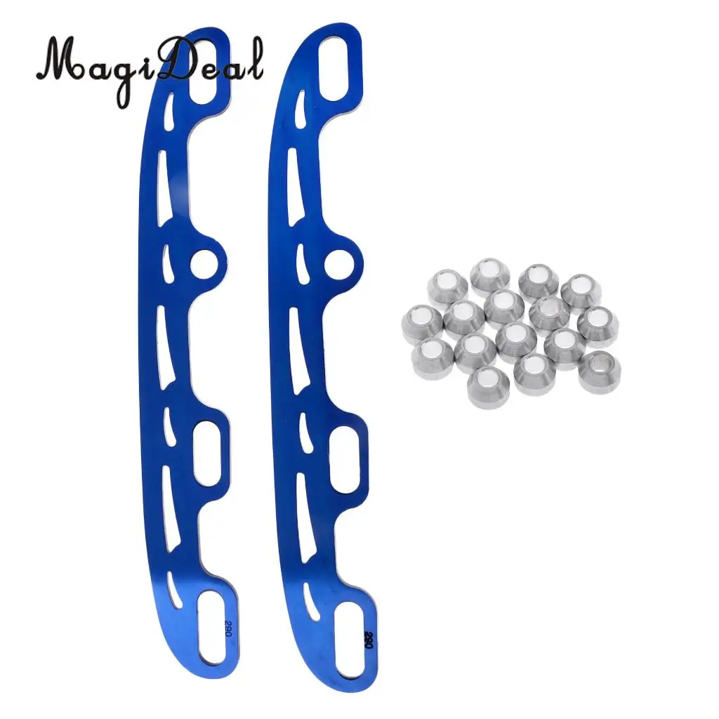 MagiDeal 2 Pieces Stainless Steel Figure Ice Skate Runnes Roller Skating Replacement Replacement Accessories for ice skates 