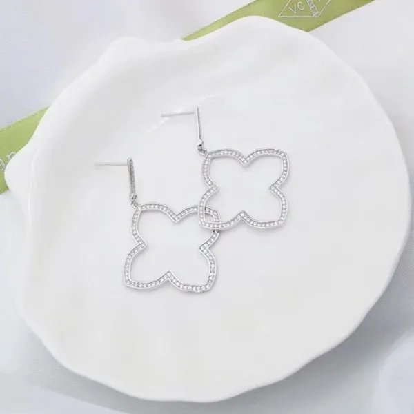 

Designer Fashion 925 Sterling Silver Jewelry 3A Cubic Zirconia Party Earring