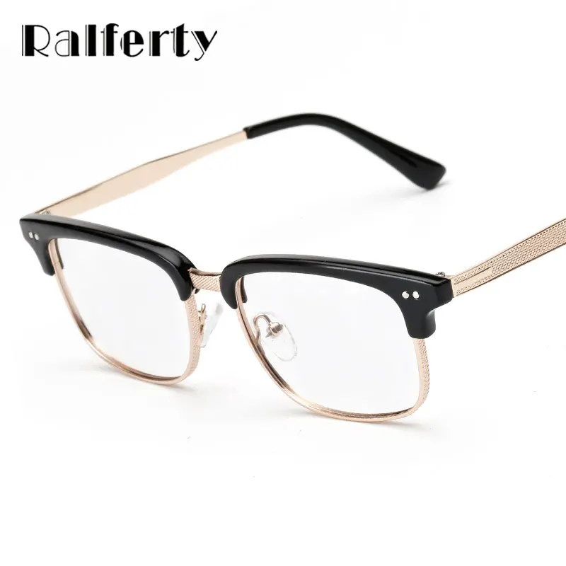 Ralferty Designer Unisex font b Gold b font font b Rimmed b font font b Glasses