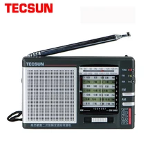 Розничная- TECSUN R-9701 радио FM/MW/SW радио многодиапазонный радиоприёмник Двойное преобразование внешняя антенна портативное радио