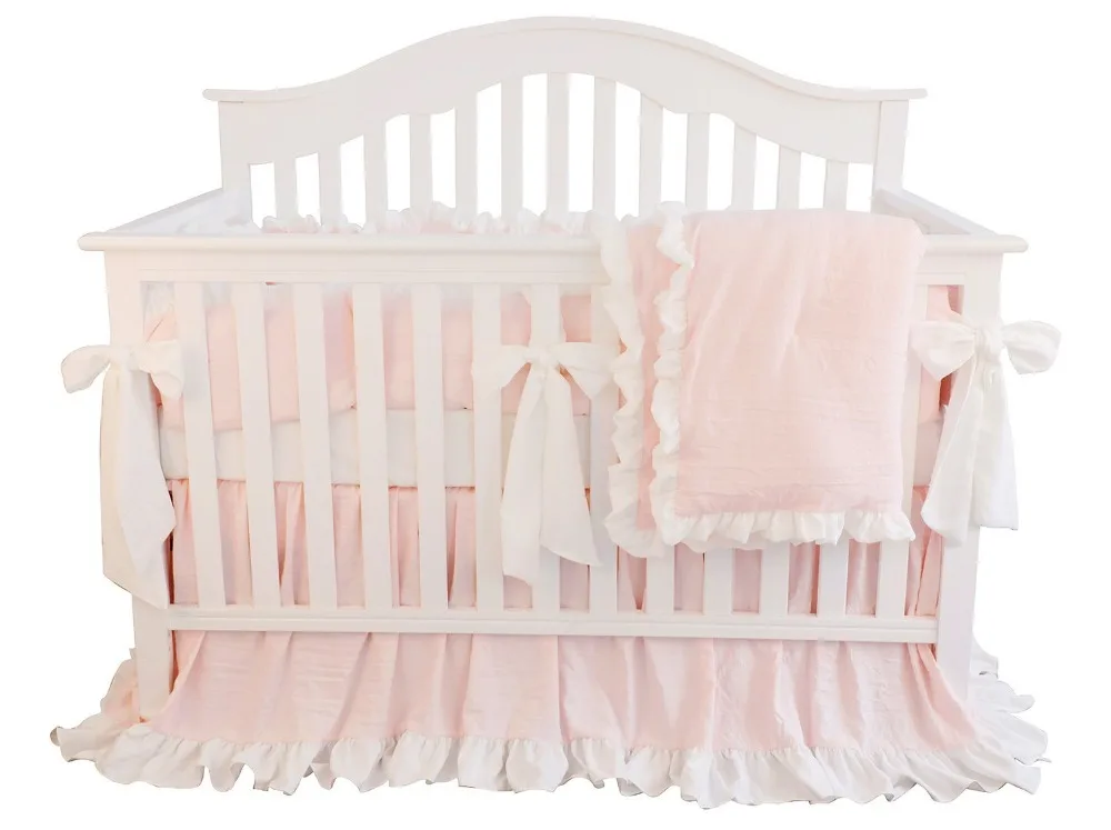 blush crib set