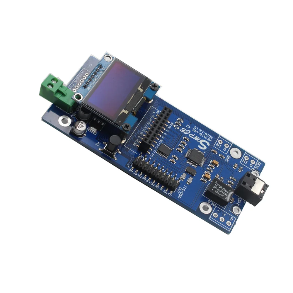 Lusya AK4118 5.5 дюймовый цифровой приемник декодер SPDIF к IIS коаксиальный Оптический USB
