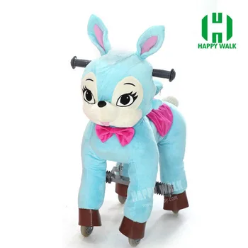 

Top Ride On Toys Best Price Hi Ce Walking Mechanical Horse Riding Pony Foal Toy Cavalos Brinquedos Blue Rabbit Boy Girl Kid Gift